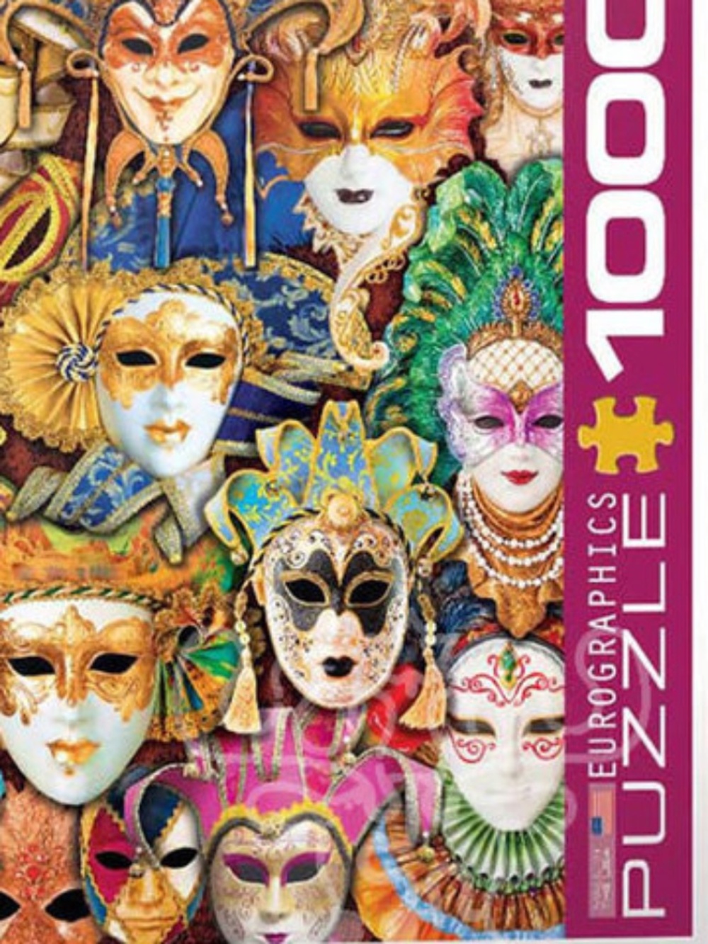 🧩 PUZZLE: Eurographics Colors of the World: Venetian Masks Puzzle 1000pcs